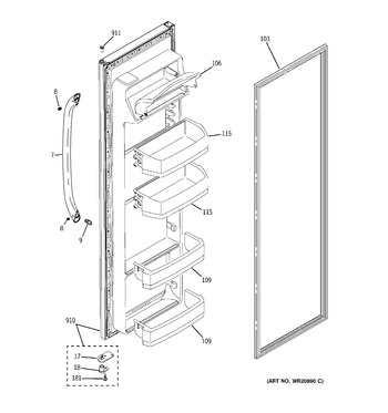 Diagram for GSH25JGDE WW