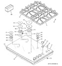 Diagram for 1 - Control Panel & Cooktop