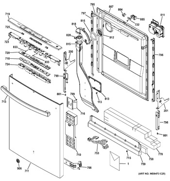 Diagram for GDT720SGF0WW