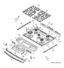 Diagram for 2 - Control Panel & Cooktop