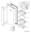 Diagram for 5 - Fresh Food Door - Rh