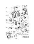 Diagram for 04 - Drum/motor: Gas Type