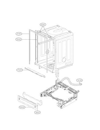 LG 5001DD4001B Dishwasher Mounting Bracket Assembly