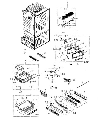 Diagram for RF261BEAESR/AA-0001