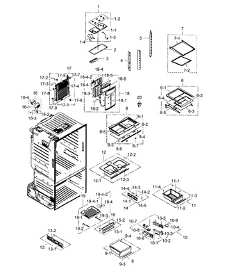 Diagram for RF261BEAESR/AA-0001