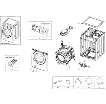 Diagram for WF365BTBGWR/A2-0001