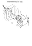 Diagram for 02 - Dryer Front Panel And Door