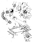 Diagram for 03 - Dryer Motor, Blower, Belt