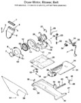 Diagram for 02 - Dryer-motor,blower,belt