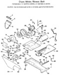 Diagram for 02 - Dryer, Motor, Blower, Belt